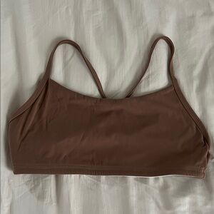Buffbunny Reversible Bra - Size Large - cocoa and white